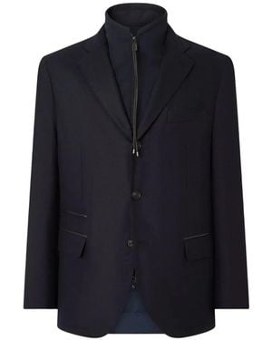Corneliani Zip Outdoor Jacket - Blue