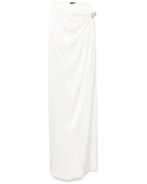 Tom Ford Silk Maxi Skirt - White