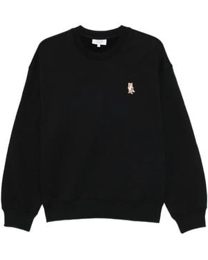 Maison Kitsuné Fox エンブロイダリー スウェットシャツ - ブラック