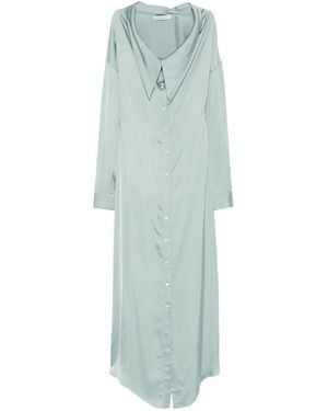 Viktor & Rolf Long-Sleeve Maxi Dress - Green