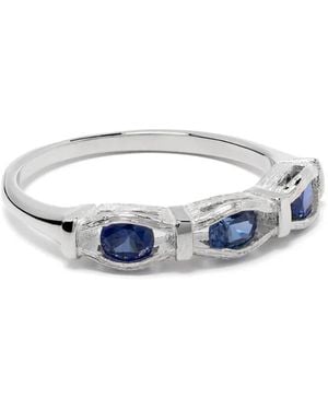 Bleue Burnham Sacred Oak Ring Mit Blauem Saphir