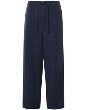 Hed Mayner Drawstring-Waistband Trousers - Blue