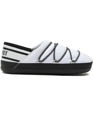 Moon Boot Icon Lace-Up Slip-Ons - Black