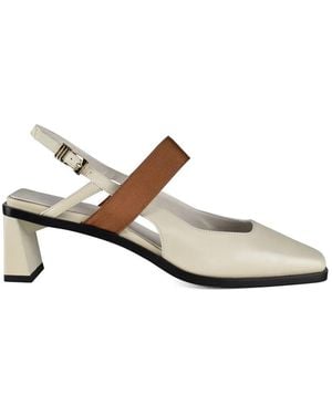 ANEST COLLECTIVE Textured Strap Sandals - White