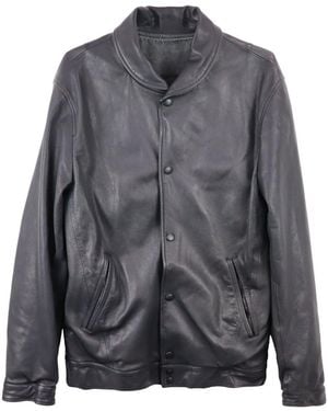 Yohji Yamamoto Leather Jacket - Grey