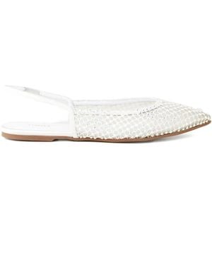 Le Silla Zapatos planos Gilda de malla - Blanco
