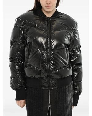DIESEL Quilted-Pattern Jacket - Black