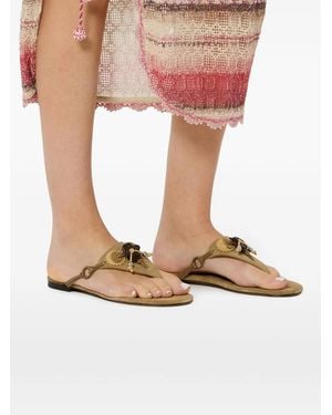 Isabel Marant Sandales Elato En Daim À Bride Entre-Doigts - Pink