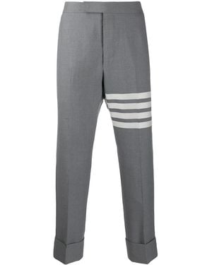 Thom Browne 4-Bar Wool Trousers - Grey