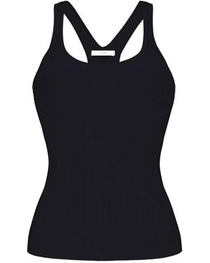 Adam Lippes Peretti Ribbed Tank Top - Black