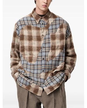Loewe Chemise À Design Patchwork - White
