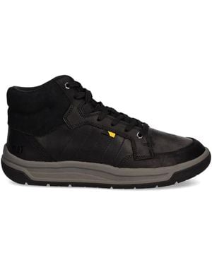 Caterpillar Apa Cush Padded-Collar Lace-Up Boots - Black