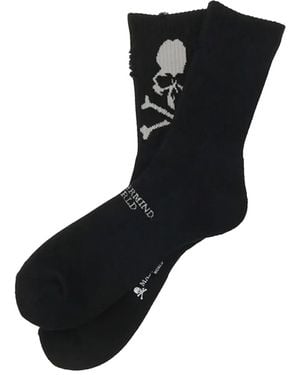 MASTERMIND WORLD Distressed-Effect Socks - Black