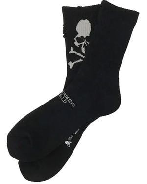 MASTERMIND WORLD Distressed-Effect Socks - Black