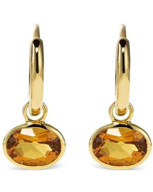 BY PARIAH Aros Orbit En Oro De 14 Ct Con Citrino - Metálico
