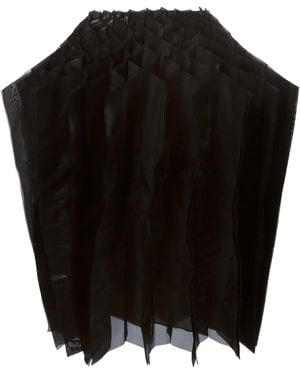 Junya Watanabe Plissierter Rock Mit Zieharmonika-Design - Schwarz
