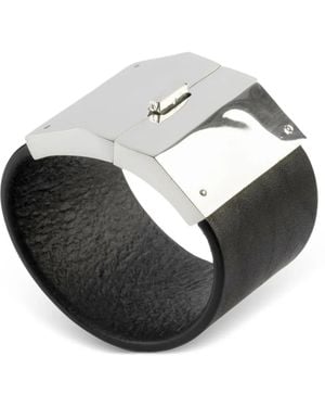 Parts Of 4 Box Lock Sterling Bracelet - Grey