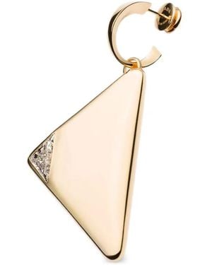 Prada Einzelner Eternal Ohrring Mit Synthetischem Diamant - Mettallic