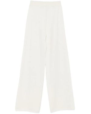 Lorena Antoniazzi Elasticated-Waistband Palazzo Pants - White