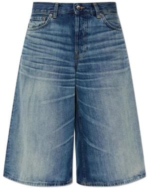 Haikure Pantalones Cortos Legacy Con Efecto Desgastado - Azul