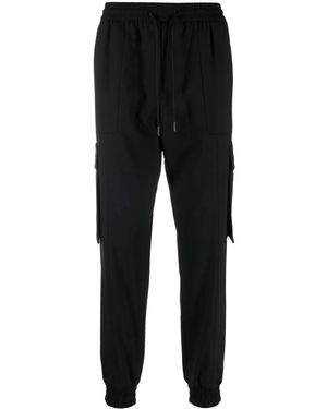 Juun.J Drawstring Cargo Trousers - Black