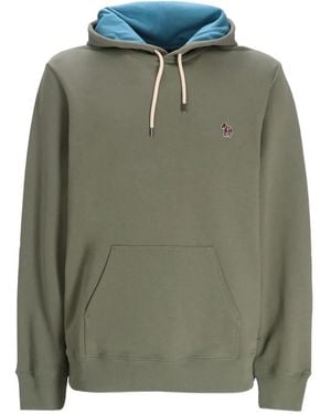 Paul Smith Logo-Patch Hoodie - Green
