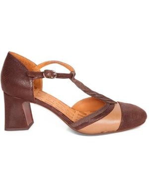 Chie Mihara Filly Pumps Mit Reptil-Effekt - Braun