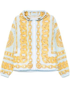 Versace Medusa Chains-Print Jacket - Metallic