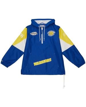 Mitchell & Ness Nba Warriors Sport Jacket - Blue
