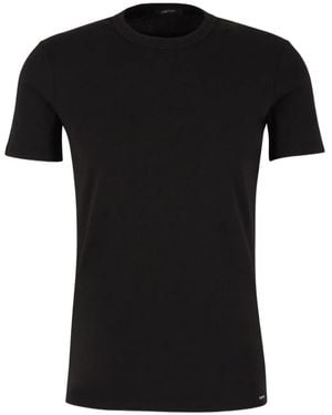 Tom Ford Camiseta con cuello redondo y manga corta - Negro