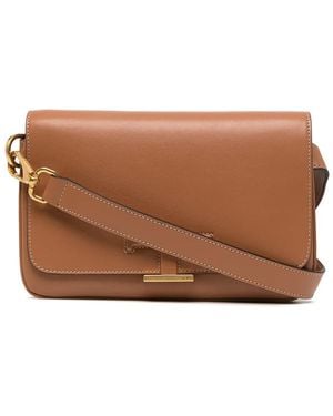 Tod's Timeless Leather Shoulder Bag - Brown