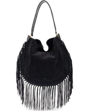 Isabel Marant Fringed Shoulder Bag - Black