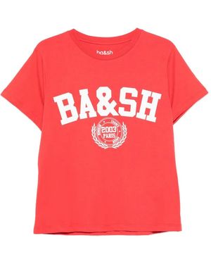 Ba&sh Ioni Short-Sleeve Graphic-Print T-Shirt - Pink