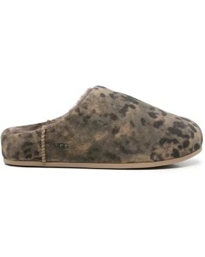 UGG Slippers Elea Leopardate - Grigio
