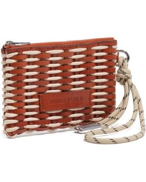 Bimba Y Lola Woven Cord Wallet - Brown