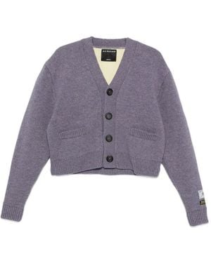 B.B. Wallace Button-Up Knitted Cardigan - Purple