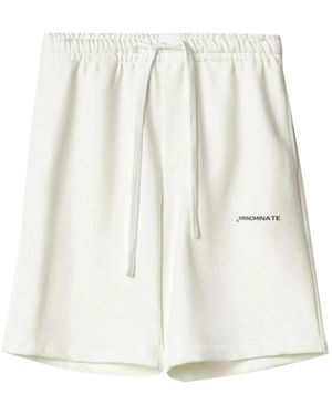 hinnominate Drawstring-Fastening Bermuda Shorts - White