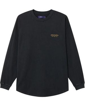 AFTERMATHS グラフィック ロングtシャツ - ブラック
