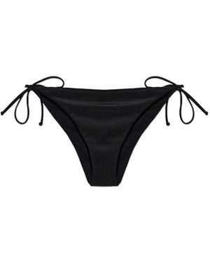 Moschino Side-Tie Bikini Bottoms - Black