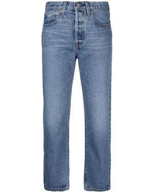 Levi's 501® クロップドストレートジーンズ - ブルー
