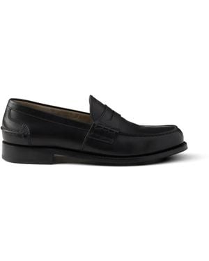 Prada Mocasines De Piel - Negro