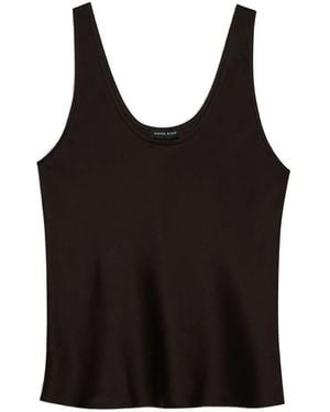 Anine Bing Top Lea - Black