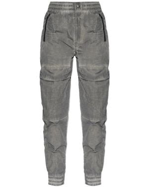 DIESEL P-Ride Zip-Pocket Cargo Trousers - Grey