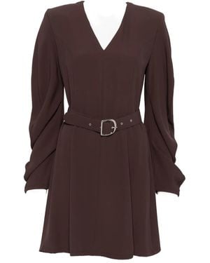 Imperial Belted dress - Braun