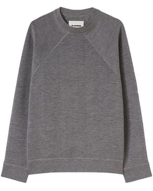 Jil Sander メランジ スウェットシャツ - グレー