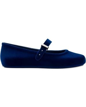 Melissa Velvet Ballerinas - Blue