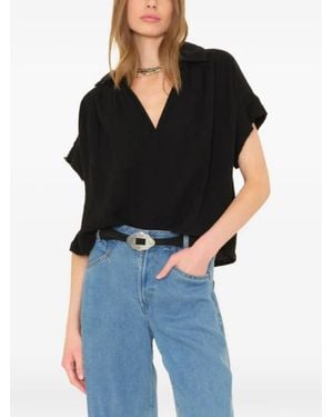 Xirena Reggie Cotton Top - Black