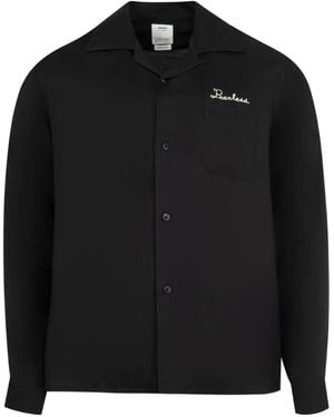 Visvim Logo-Embroidered Shirt - Black