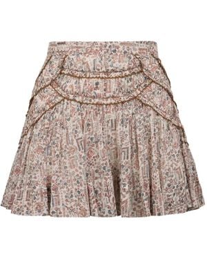 Isabel Marant Ceola Minirock mit Print - Natur