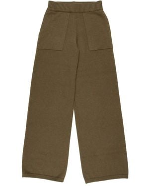 Uma Wang Patch-Pocket Pants - Green